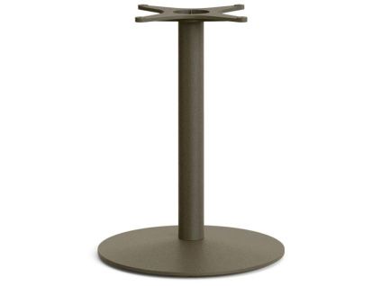 Větší tmavě zelená kovová stolová podnož Kave Home Esilda 72 cm