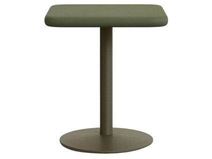 Zelený cementový bistro stolek Kave Home Esilda 70 x 70 cm