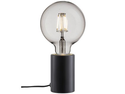 Černá mramorová stolní lampa Siv