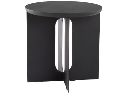 Černý kovový odkládací stolek THUSIS 51 cm