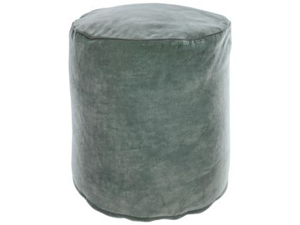 Zelený puf Kave Home Brunetta Ø 40 cm