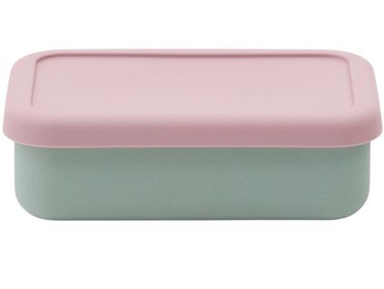 Zeleno-růžový svačinový box kave home Lili