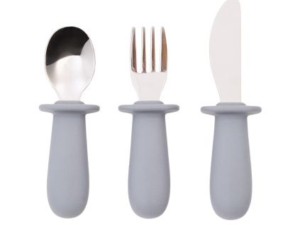 Šedý příborový set kave home Lili