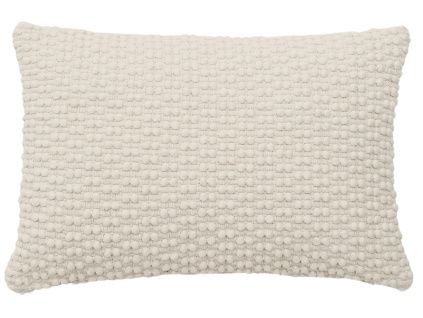 Bílý povlak na polštář Kave Home Mascarell 40 x 60 cm