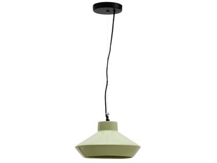Zelené keramické závěsné světlo Kave Home Portol 31 cm