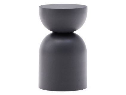 Šedý kovový odkládací stolek Kave Home Rachell 30,5 cm