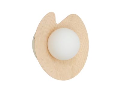 Dřevěné nástěnné světlo Kave Home Wilara 11 cm