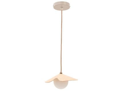 Dřevěné závěsné světlo Kave Home Wilara 18 cm