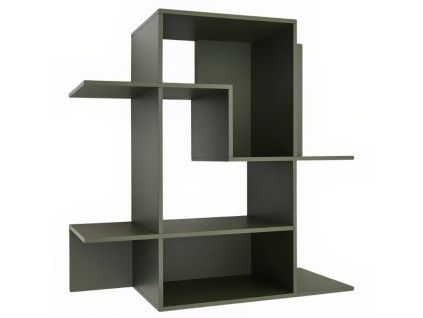 Zelená modulární police Kave Home Ina 80 x 80 cm