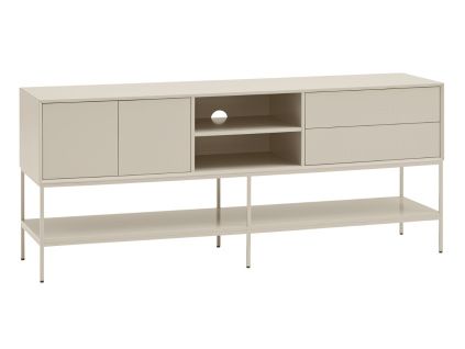 Krémový TV stolek Teulat Platt 175 x 45 cm