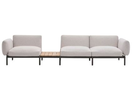 Zahradní pohovka Sorells 341 cm se stolkem