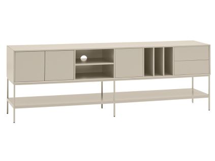 Krémový TV stolek Teulat Platt 220 x 45 cm