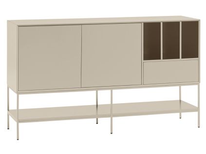 Krémová komoda Teulat Platt 166 x 45 cm