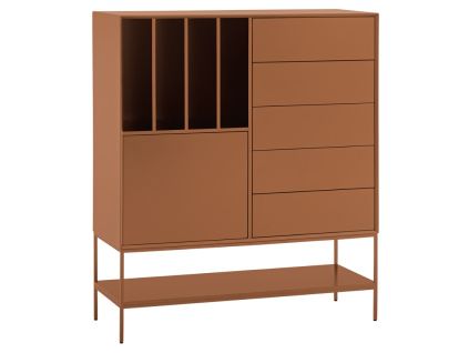 Vysoká cihlová komoda Teulat Platt 120 x 45 cm