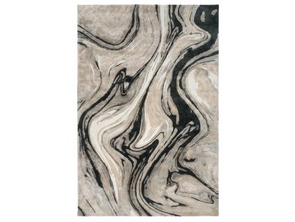 Černo-béžový koberec Blur 200 x 300 cm