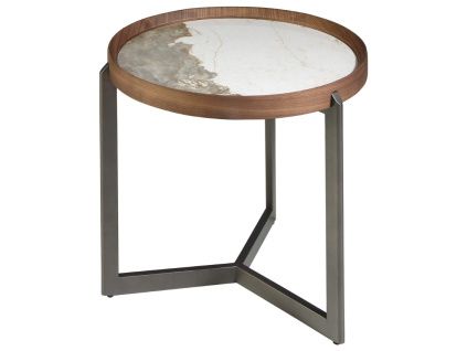 Ořechový odkládací stolek Angel Cerdá No. 2130, 62 cm