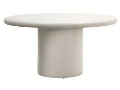 Bílý zahradní stůl Canaret 152 cm