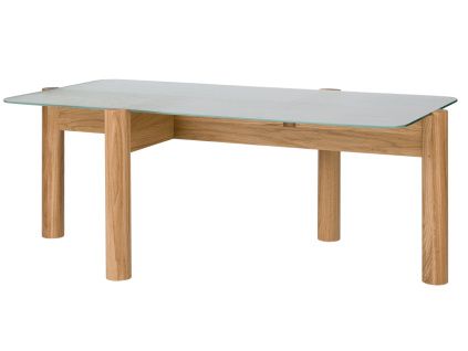 Skleněný konferenční stolek Kob 105 x 55 cm