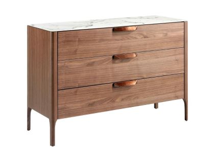 Ořechová komoda No. 7044, 120 x 45 cm