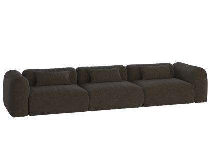 Bouclé pohovka Yaro 362 cm