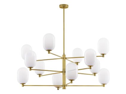 Skleněné závěsné světlo Balor 100 cm
