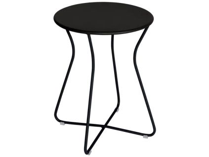 Černá kovová zahradní stolička Fermob Cocotte 34 cm