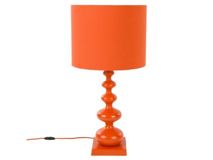 Kovová stolní lampa When Orange is King 78 cm