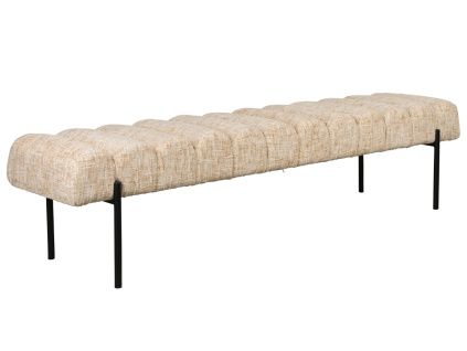 Béžová čalouněná Lavice WLL JETHRO 180 cm