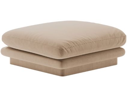 Sametová podnožka Torino 80 x 80 cm