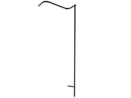 Černý kovový stojací věšák LINE 170 cm
