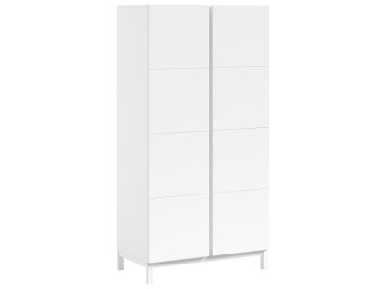 Bílá dřevěná skříň Vipack Eva 196 x 98,5 cm