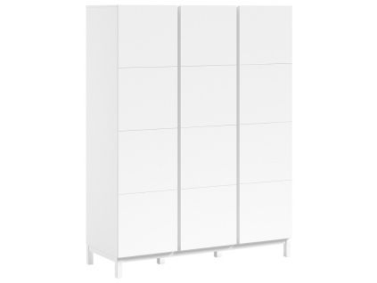 Bílá dřevěná skříň Vipack Eva 196 x 149 cm