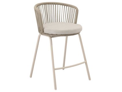 Béžová kovová barová židle Pierre 64,5 cm