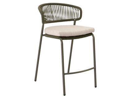 Zelená kovová barová židle Randall 68 cm