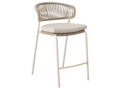 Béžová kovová barová židle Randall 68 cm