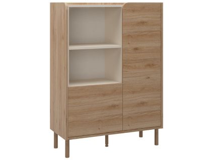 Komoda Monza 90 x 40 cm s dřevěným dekorem