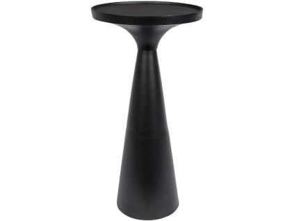 Černý kovový odkládací stolek ZUIVER FLOSS 28 cm