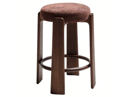Hnědá ořechová barová židle Kave Home Granite II. 75 cm