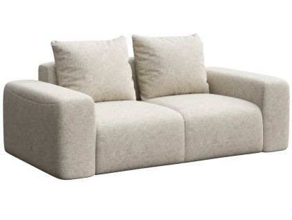 Světle béžová čalouněná dvoumístná pohovka Monce 212 cm