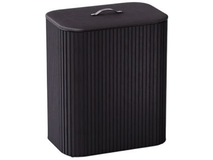 Černý koš na prádlo Tota Luxe Trio 90 l