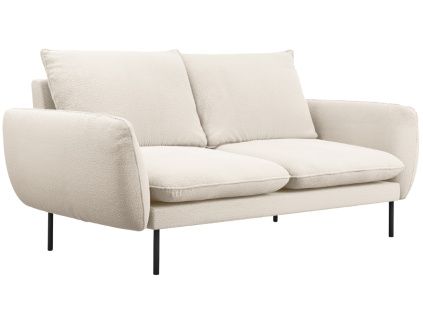 Béžová bouclé dvoumístná pohovka Vienna 160 cm