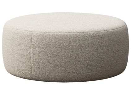 Béžová bouclé podnožka Monce 108 cm