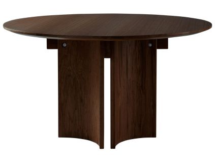Tmavý dubový jídelní stůl KUNGSHOLMEN 130 cm