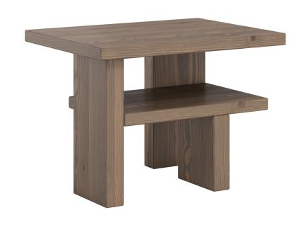 Hnědý dřevěný odkládací stolek Karup Design Japan 45 x 34 cm