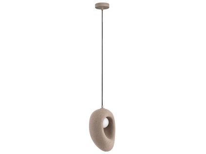 Hnědé závěsné světlo Tempus 20 cm