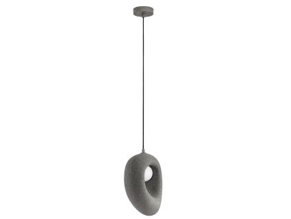 Šedé závěsné světlo Tempus 20 cm