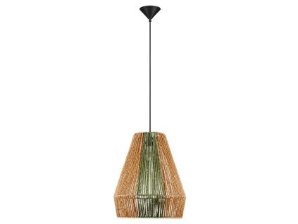 Zelené závěsné světlo Dena 39 cm