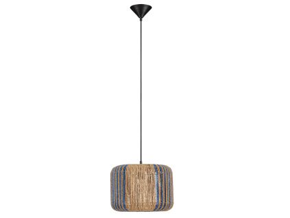 Modré závěsné světlo Abby 33 cm