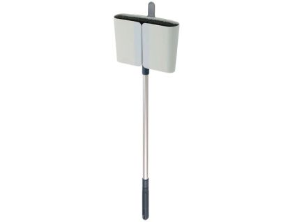 Modré koště s nástěnným držákem CleanStore