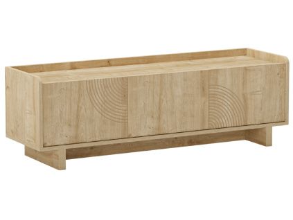 TV stolek Daira 140 x 40 cm s dubovým dekorem